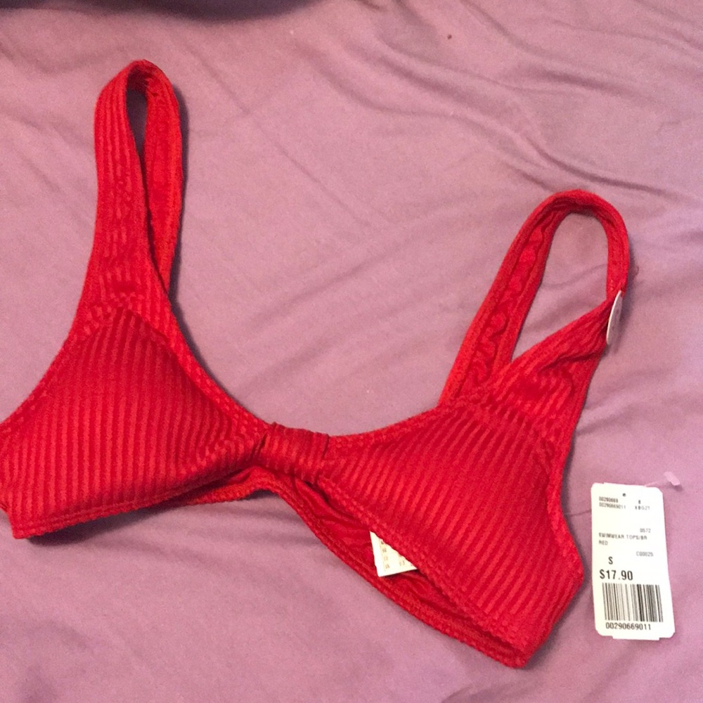 Red swimsuit